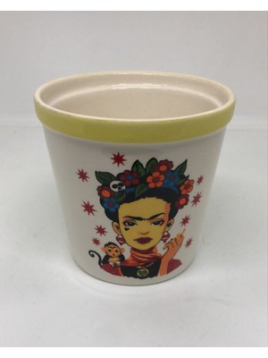 Lebron Seramik Dekoratif Saksı Kadın Figürlü