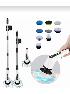 Hot Power Elektrikli Temizleme Aleti 9 Farklı Başlık + Yedek Başlık - Halı, Koltuk Yıkama