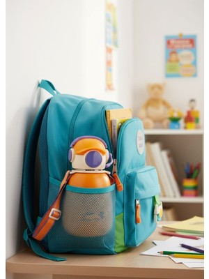 Titiz Termos Matara Gamer Şekilli 500 ml Paslanmaz Çelik Çocuk Kız Erkek Içecek Suluk