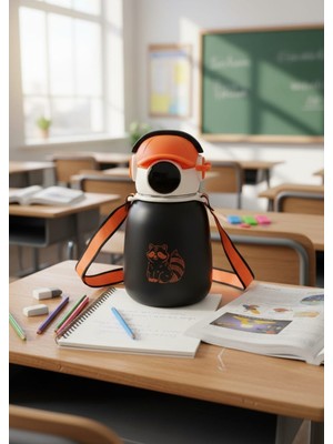 Titiz Termos Matara Gamer Şekilli 500 ml Paslanmaz Çelik Çocuk Kız Erkek Içecek Suluk