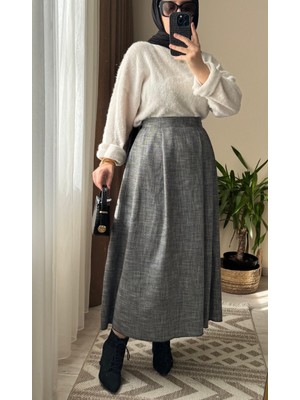 Tuvit Özel Dikim  Pileli Kloş Etek