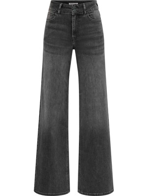 Only Onlmadıson Wide Leg Siyah Kadın Jean Pantolon 15367997