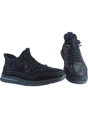 Guja Erkek Bilekte Bağcık Kapamalı Hakiki Deri Sneakers