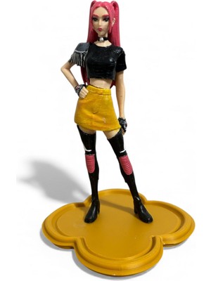 El Yapımı Premium High-Detaylı K-Pop Demon Hunters Mira Tarzı – Girl Figure – El Boyama 3D Koleksiyon Figürü