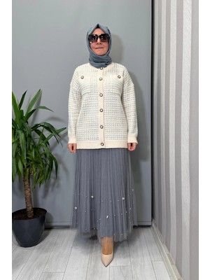 Ghisa Hırka Ekru 26KGSHRK3307