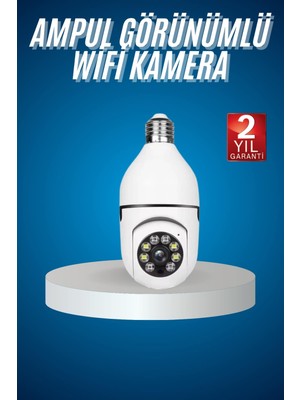 Novytech Wifi Güvenlik Kamerası Çift Kameralı Ampule Takılabilir Sensörlü