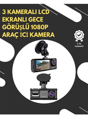 Novytech G-Sensör ve Hareket Algılama Destekli 1080P Araç Içi Güvenlik Kamerası