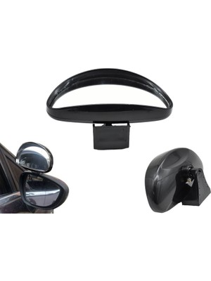 Carub Yardımcı Sürücü Aynası Siyah Büyük 14x7,5CM