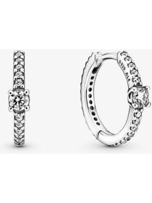 Hector Co Jewellery Işıltılı Halka Küpeler