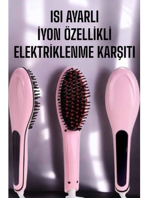 LTG Nova Saç Düzleştirici Tarak Isı Ayarlı Yıpranma Önleyici Düzleştirici Fön Tarak