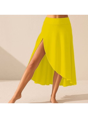 Cottonlab Kadın Cep Detay Taytlı Sandy Etek