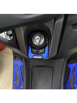 Nmax 125/155 2021-2024 Kontak Çerçeve Cnc Aksesuar Alt Kapak Mavi Renk
