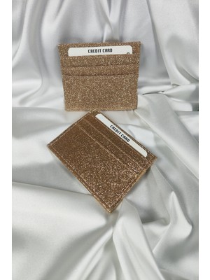 Leaf Accessory Kadın Kartlık Simli Bakır, 1. Sınıf Vinlex Deri, 7 Tane Kart Koyma Cepli