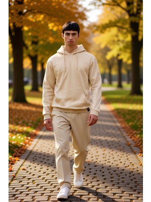 Benerly Erkek Kapüşonlu Standart Kol Regular Kalıp Slogan Desenli Sweatshirt Fonksiyonel Dayanıklı