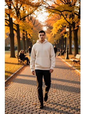 Benerly Erkek Kapüşonlu Fermuarlı Düşük Kol Uzun Kollu Kalıp Sweatshirt Fonksiyonel Dayanıklı Spor