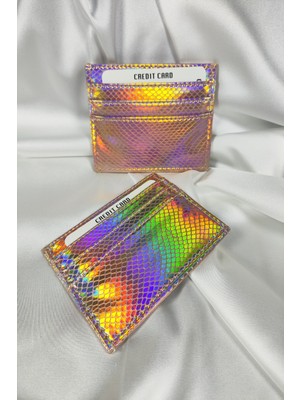 Leaf Accessory Kadın Kartlık Parlak Sedefli Beyaz, 1. Sınıf Vinlex Deri, 7 Tane Kart Koyma Cepli