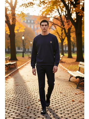Benerly Erkek Bisiklet Yaka Standart Kol Oversize Waffle Dokuma Sweatshirt Fonksiyonel Dayanıklı Şık