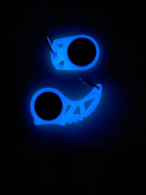 BSD Rulmanlı Keyrambit Anahtarlık 2’li Set – Gece Parlayan Neon – Büyük ve Küçük Model