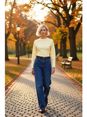 Benerly Kadın Bisiklet Yaka Reglan Kol Fitted Örme Sweatshirt Fonksiyonel Dayanıklı Kaliteli Rahat