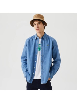 Lacoste Slim Fit Erkek Denim Gömlek