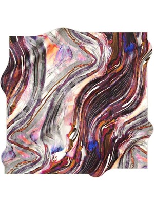 Aker Nostalji Tivil Ipek Eşarp 8549-971