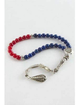 Bijuteri Net Bordo Lacivert Ceyt Doğaltaş Tesbih 6 mm