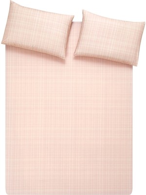 Taç Boutique Taç Butik Liora Pamuk Percale Çarşaf Çift Kişilik Somon
