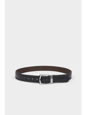 DeFacto Erkek Çift Taraflı Toka Suni Deri Günlük Kemer G8205AXNS