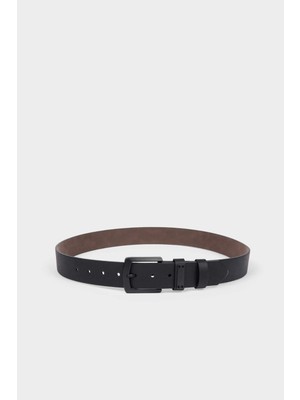 DeFacto Erkek Dikdörtgen Toka Suni Deri Jean Kemeri G8202AXNS