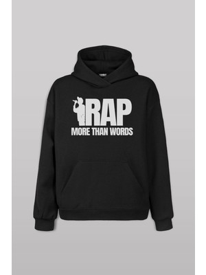 Kendim Seçtim Rap More Than Words Turkish Rap Hip Hop Eminem Tupac Baskılı Sweatshirt Unisex Kapüşonlu Hoodie
