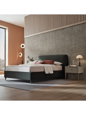 Enza Home Hera Başlıklı Baza 2'li Set- Yeşil