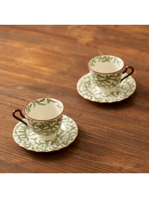 Ivy Porselen 2'li Kahve Fincanı Seti (90 Cc)