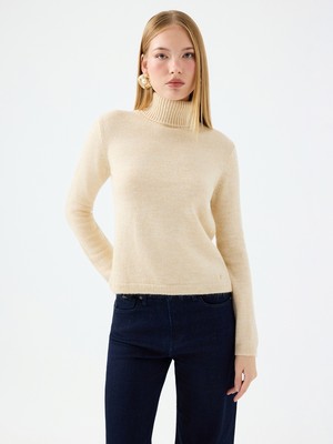 Loft Regular Long Crop Kadın Kazak