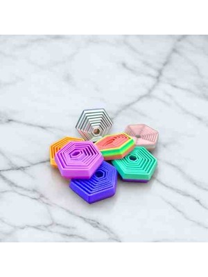 Urartu3d Altıgen Fidget Anahtarlık Hareketli