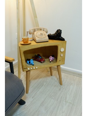 Huncar Dekoratif Retro Cosmoss Tv Ahşap Sehpa