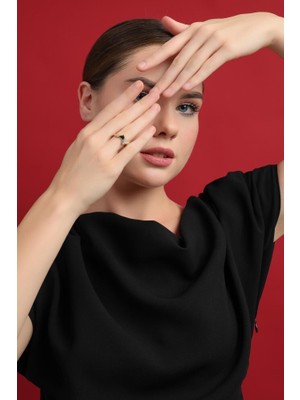 Sembol Gold 14 Ayar Modern Geometrik Altın Yüzük