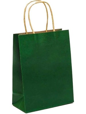 Teknopoint Karton Kraft Koyu Yeşil Hediye Çantası 31X41 - Tekli