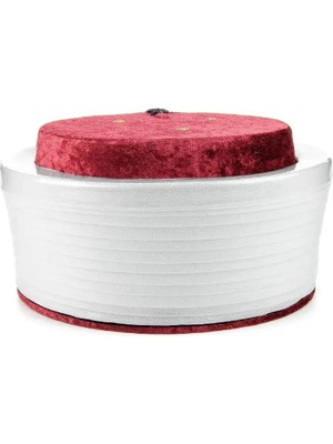 İhvan Online Imam Sarığı - Koyurucu Kaplı Düz Sarık - Bordo