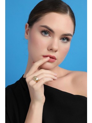 Sembol Gold Geometrik Elegance Yüzük 14 Ayar Altın