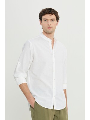 Altınyıldız Classics Comfort Fit Rahat Kesim Hakim Yaka Gömlek