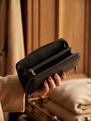 Yedideri Hakiki Deri Unisex Telefon Cüzdanı