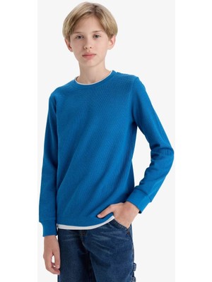 Defacto Erkek Çocuk Sweat V1186A6/IN142 Indıgo