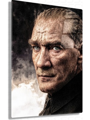 Sevgili Cam Kurtuluş – Mustafa Kemal Atatürk – Ata Sözü Cam Tablo