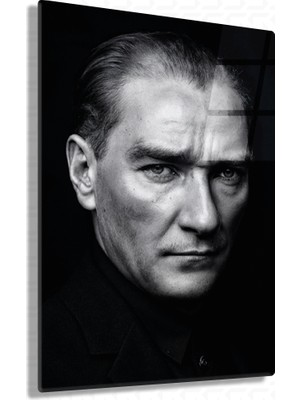 Sevgili Cam Başkomutanın Hatırası - Mustafa Kemal Atatürk Cam Tablo