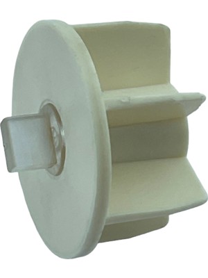 MorPerde 38 lik Dikdörtgen Şeffaf Pimli Krem Boru Sonu Tıpası