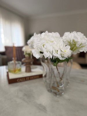 Rose Garden Decor 1 Kalite Yapay Ortanca Çiçeği Tek Dal