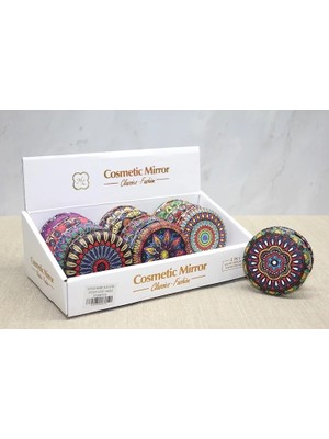 Skygo Taşlı Yuvarlak El Aynası Kalın ALK3755