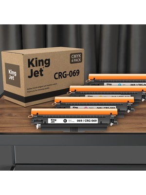 Canon Uyumlu LBP673CDW Kingjet CRG-069 4 Renk Çipli Muadil Toner Kartuşu