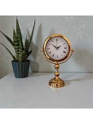 Damla Home Dekoratif Ayaklı Masa Saati (Metal)