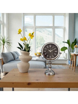 Damla Home Dekoratif Ayaklı Masa Saati (Metal)
